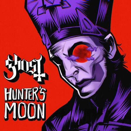 Cover design proposal for Ghost&#39;s single &quot;Hunter&#39;s Moon&quot;
